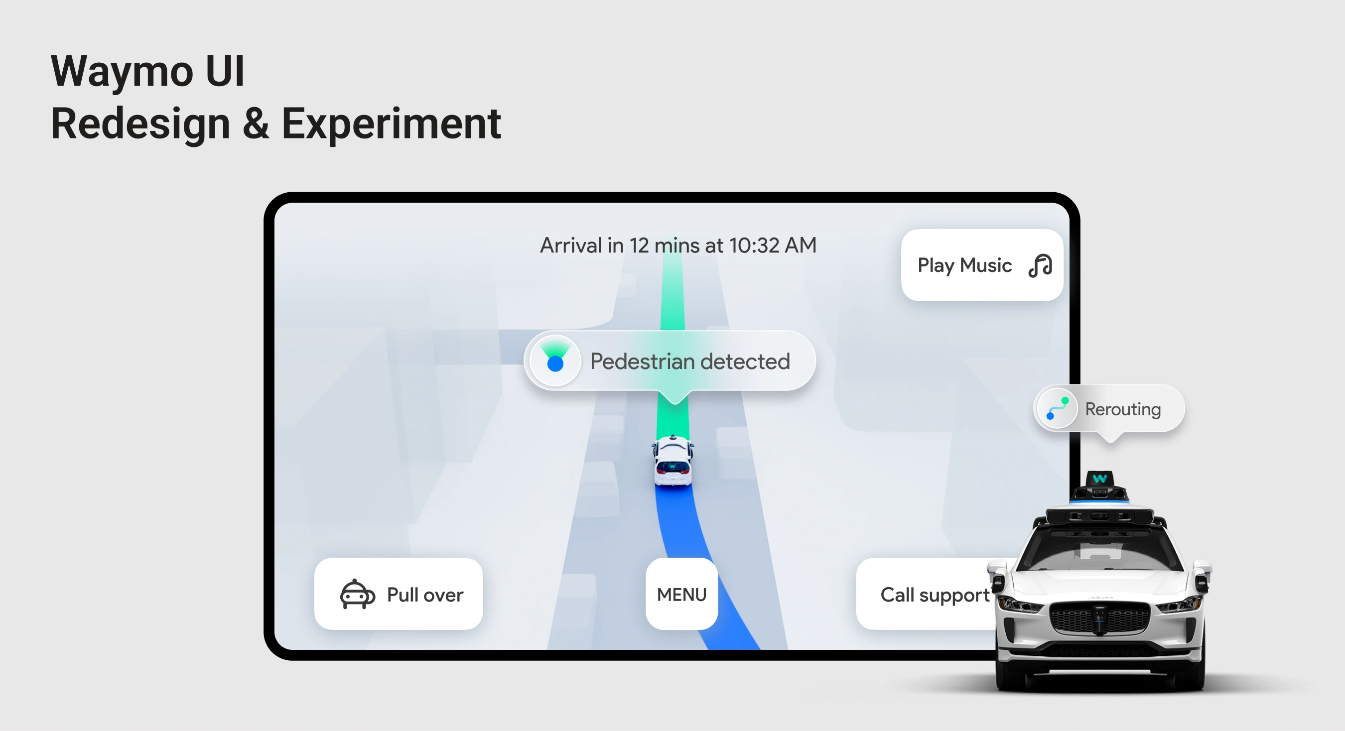 Waymo interface redesign overview